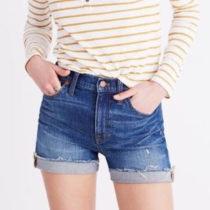 Madewell High-Rise Denim Boyshorts